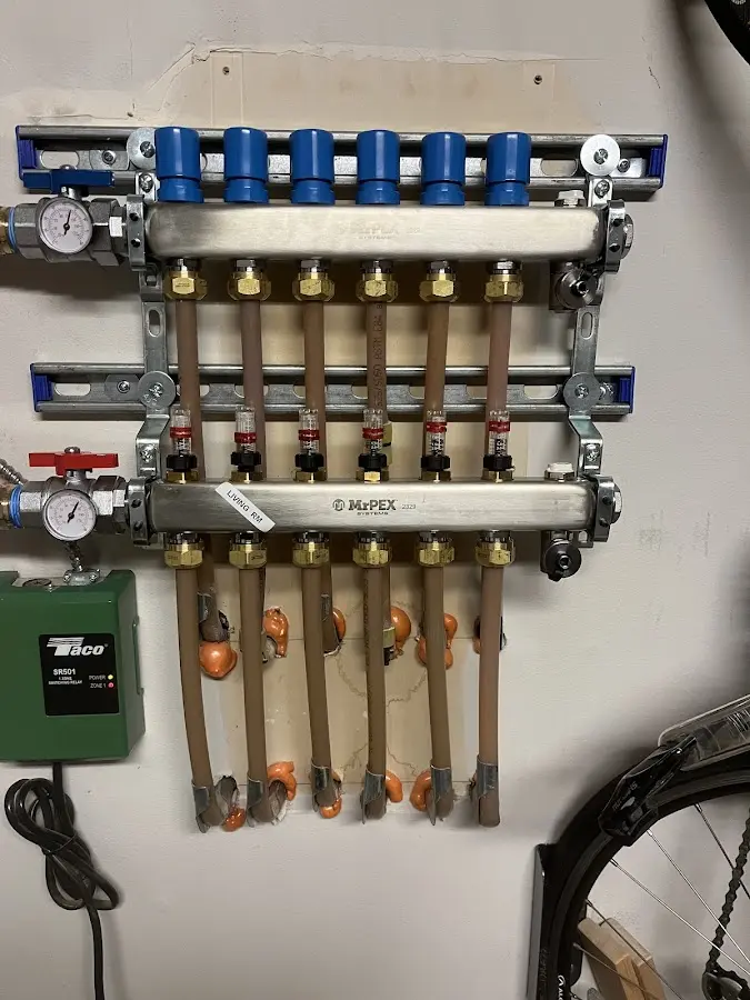 Plumber performing Gas Leak Detection at a residential property in Bolingbrook